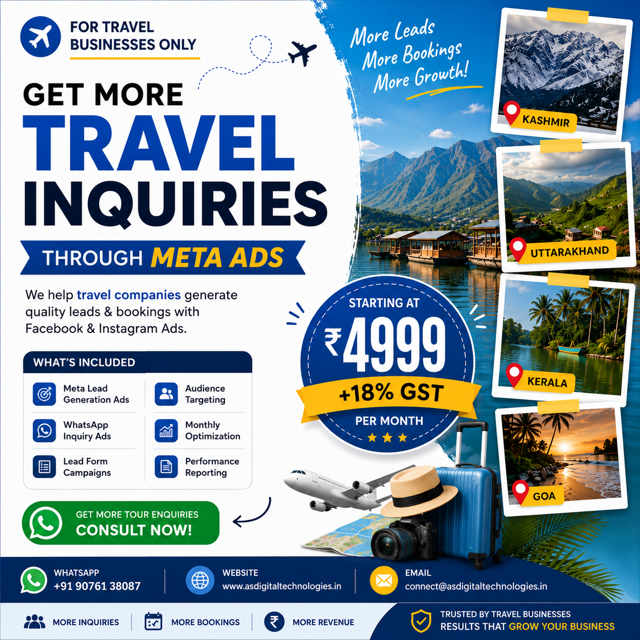 AS Digital Technologies Meta Ads for Travel Agencies